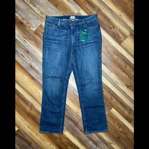 L.L. Bean Jeans Favorite Fit Flannel Fleece Lined Outdoor Jeans Women’s Size 16